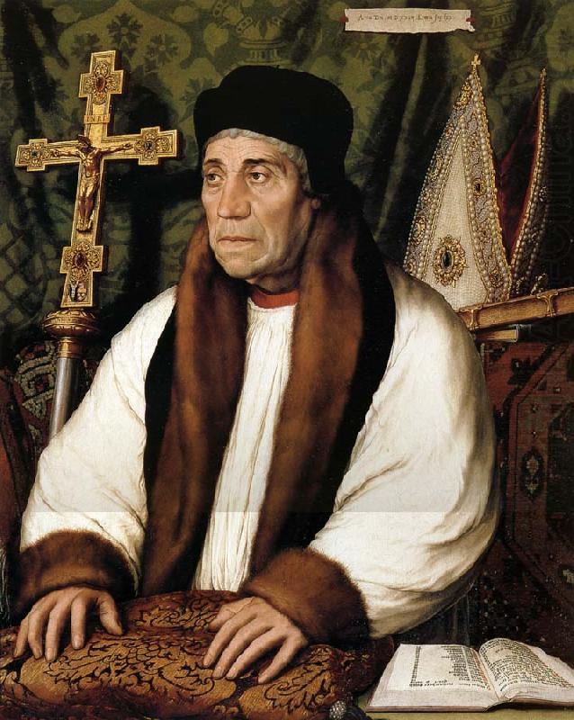 William Warham,archeveque de Canterbury en 1504, Hans Holbein
